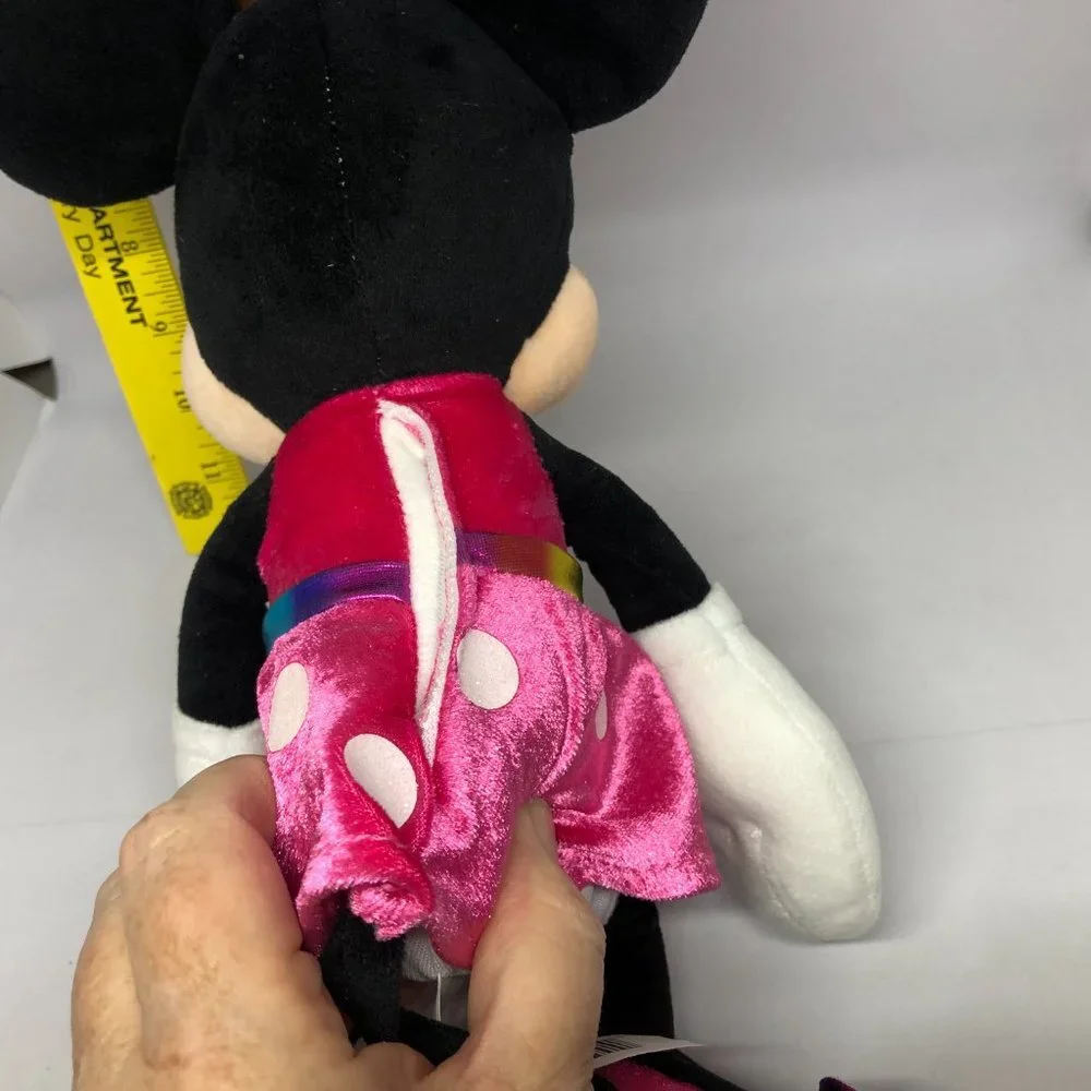 Disney Minnie Mouse Plush Toy Pink Dress w/Bow‎ She Talks